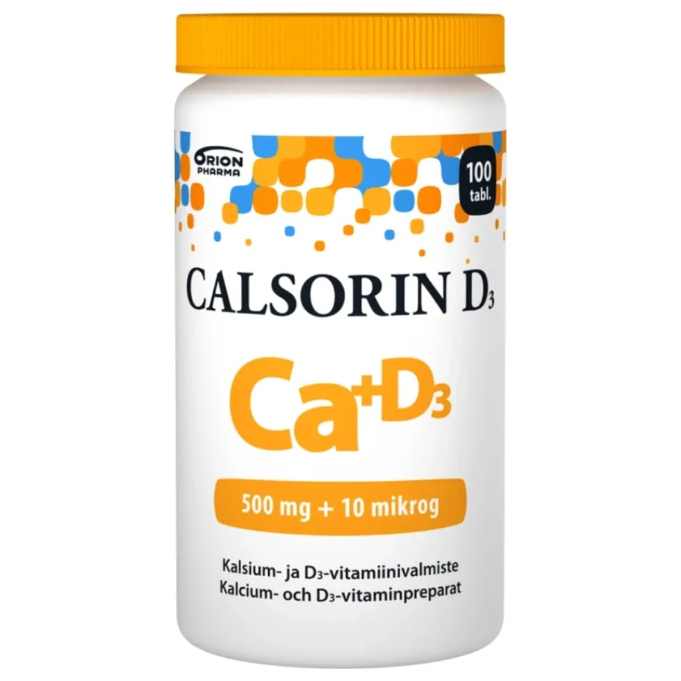 CALSORIN 500 mg + D3-vitamiini 10 mikrog tabletti 100 kpl