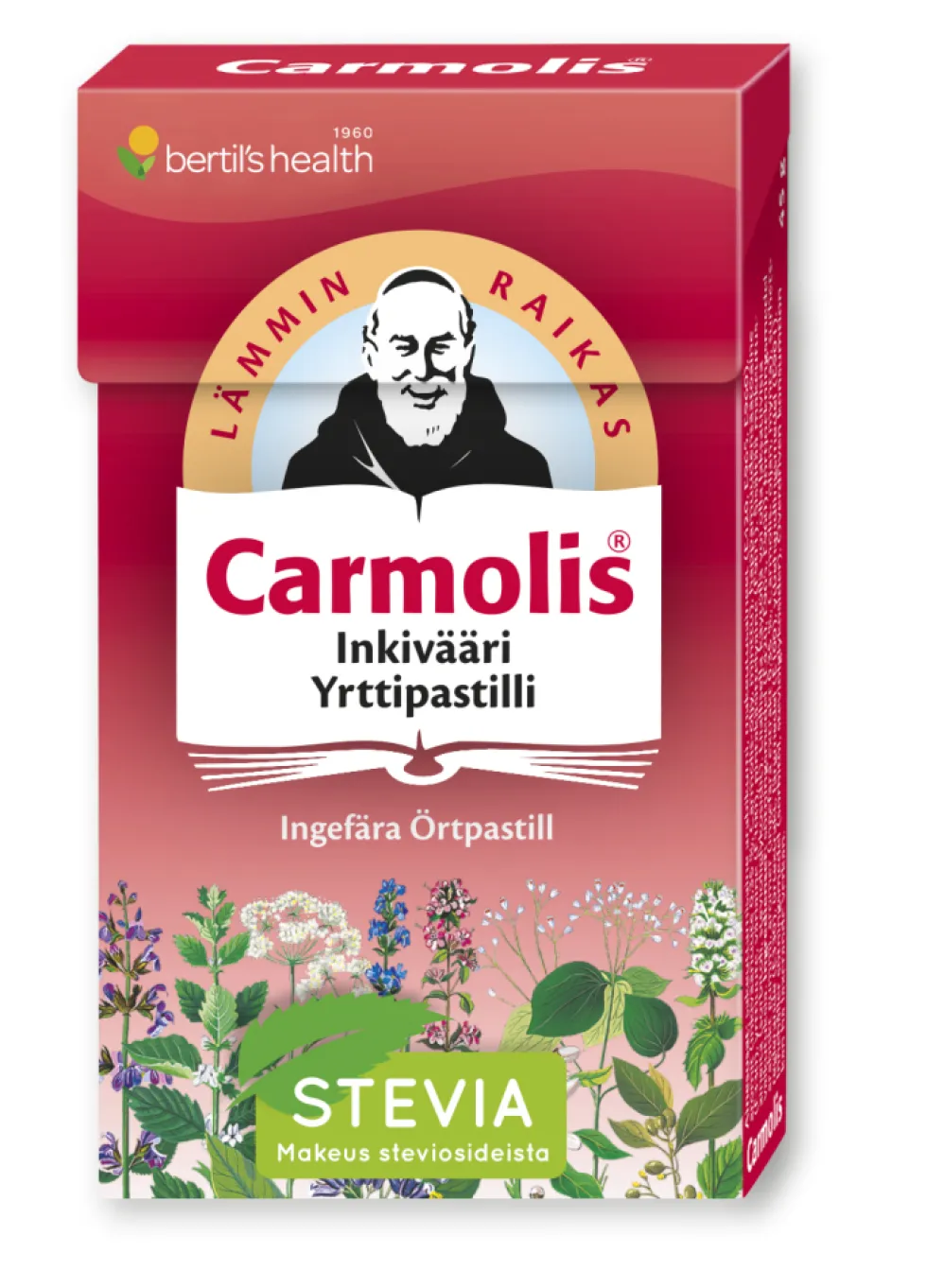 CARMOLIS Inkivääri sokeriton yrittipastilli