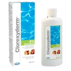 CLOREXYDERM Shampoo 4% koirille, kissoille ja hevosille 250 ml