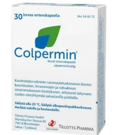 COLPERMIN 187 mg enterokapseli, kova