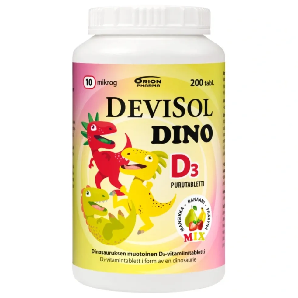 DEVISOL Dino Mix 10 mikrog purutabletti 200 kpl