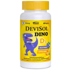 DEVISOL Dino mustikka appelsiini 15 mikrog tabletti 60 kpl
