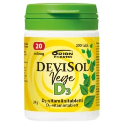 DEVISOL Vege 20 mikrog tabletti 200 kpl