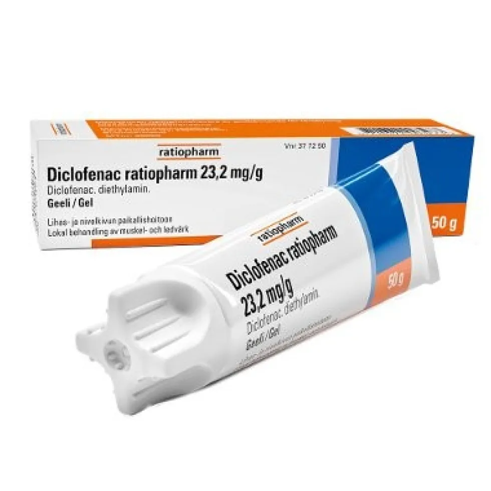 DICLOFENAC RATIOPHARM 23,2 mg/g geeli