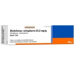DICLOFENAC RATIOPHARM 23,2 mg/g geeli