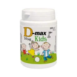 D-max Kids 10 mikrog D3-vitamiinipurutabletti lapsille