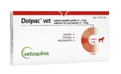 DOLPAC VET TABLETIT PIENILLE KOIRILLE 10 mg/28,8 mg/40,06 mg (1-6 kg)