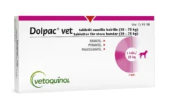 DOLPAC VET TABLETIT SUURILLE KOIRILLE 125 mg/360 mg/500,7 mg (10-75 kg)