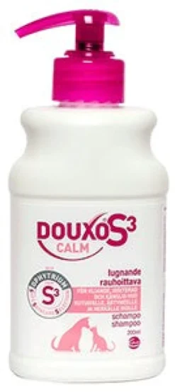 DOUXO S3 Calm rauhoittava shampoo ärtyneelle iholle koirille ja kissoille