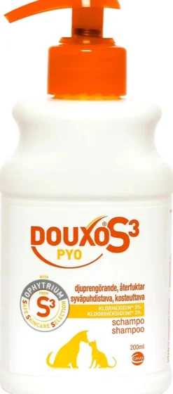 DOUXO S3 Pyo antiseptinen shampoo koirille ja kissoille