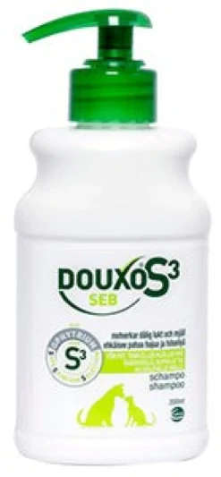 DOUXO S3 Seb shampoo rasvoittuvalle iholle koirille ja kissoille