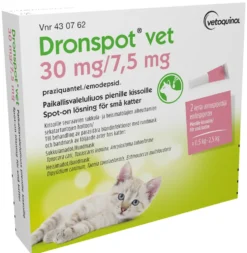 DRONSPOT VET 7,5 mg/30 mg paikallisvaleluliuos pienille kissoille