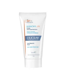DUCRAY Keracnyl UV50+ aurinkosuojavoide epäpuhtaalle iholle
