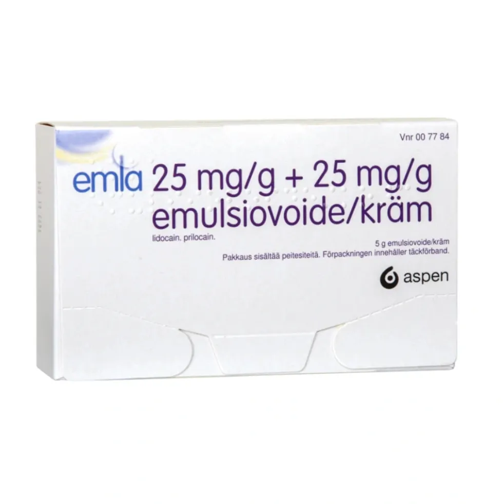 EMLA 25 mg/g/25 mg/g emulsiovoide