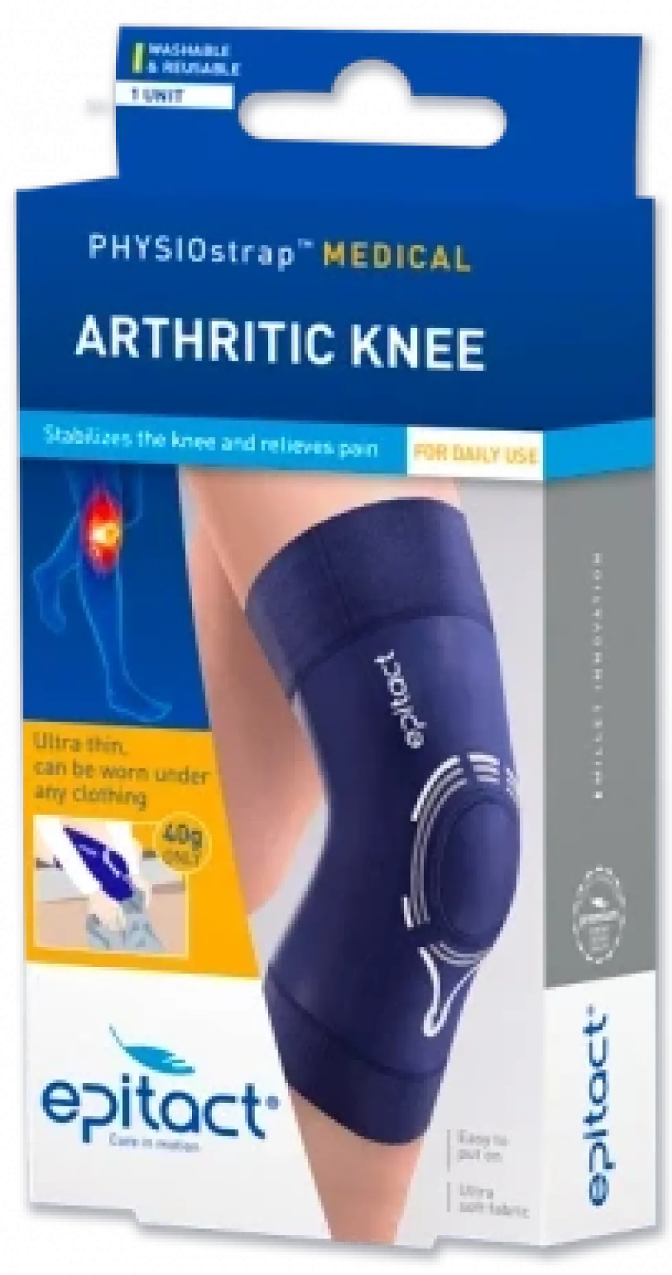 EPITACT Physiostrap medical knee polvituki, koko XS