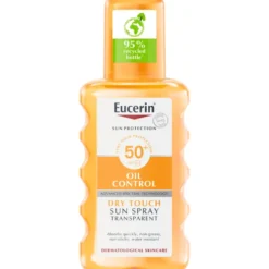 EUCERIN Sun Oil Control Spray Transparent SPF50 aurinkosuojasuihke 200 ml