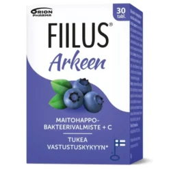 Fiilus Arkeen +C Mustikka 30 purutabl