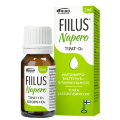FIILUS Napero +D3 tipat 7 ml