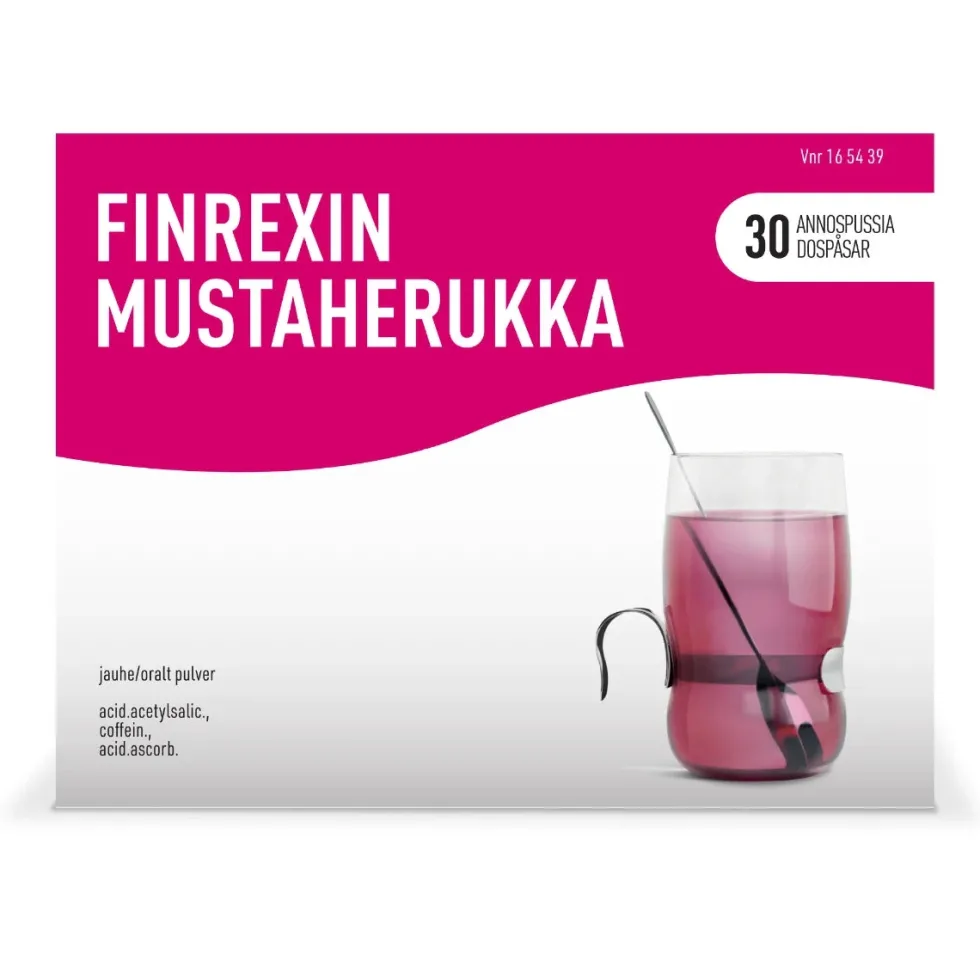 FINREXIN Mustaherukka jauhe 350/30/300 mg 30 x 5 g