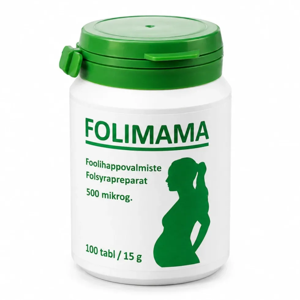 FOLIMAMA 500 mikrog foolihappo 100 tabl