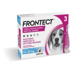 FRONTECT 135,2 mg/1009,6 mg vet paikallisvaleluliuos koirille 10-20 kg