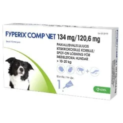 FYPERIX COMP VET 120,6 mg/134 mg paikallisvaleluliuos keskikokoisille koirille