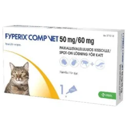 FYPERIX COMP VET 50 mg/60 mg paikallisvaleluliuos kissoille