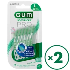 GUM Soft-Picks Pro Large harjatikut 2x60 kpl