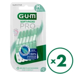 GUM Soft-Picks Pro Medium harjatikut 2x60 kpl