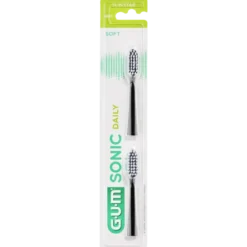 GUM Sonic daily vaihtoharjaspäät musta
