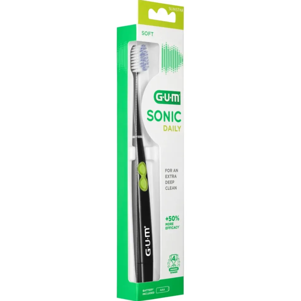 GUM Sonic paristohammasharja Daily musta 1 kpl