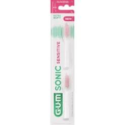 GUM Sonic sensitive vaihtoharjaspäät