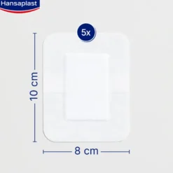 HANSAPLAST Sensitive XXL 8 cm x 10 cm 5 kpl