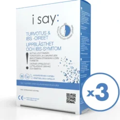 I SAY: Turvotus & IBS-oireet 3x30 kapselia