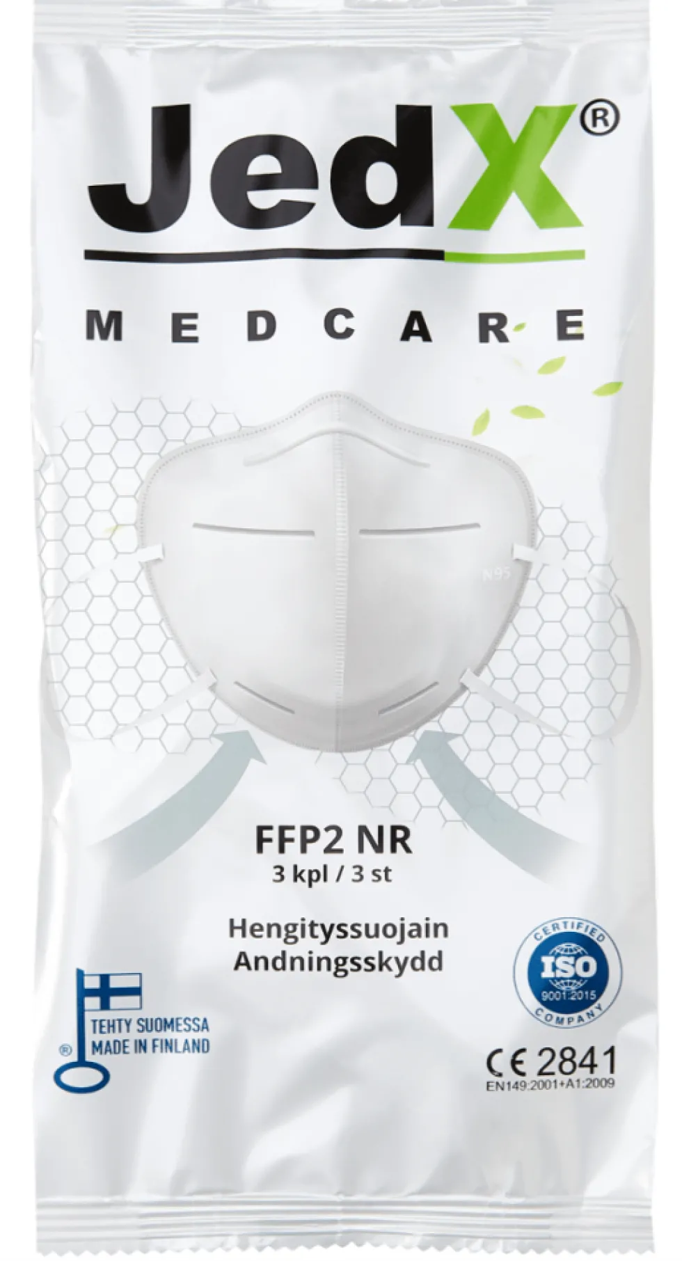 JEDX FFP2 Hengityssuojain, kotimainen