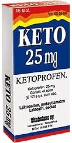 KETO 25 mg tabletti, kalvopäällysteinen