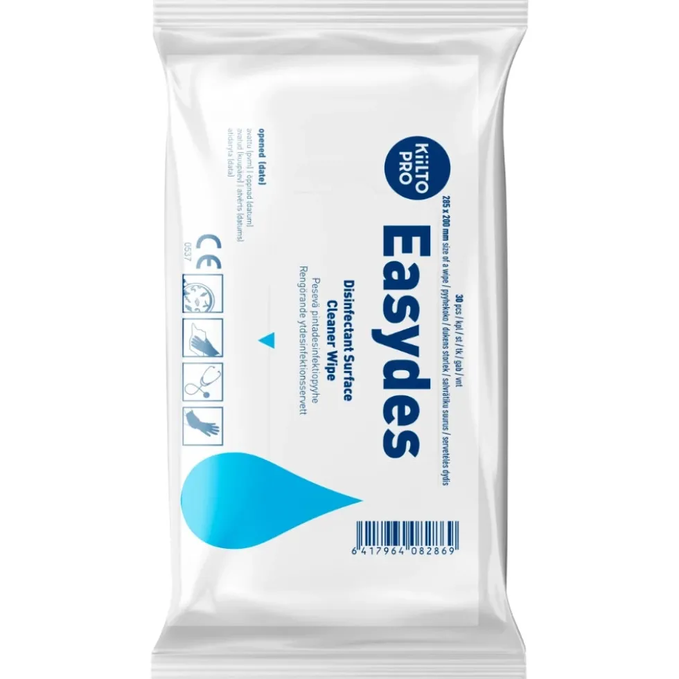 KIILTO Pro Easydes pesevä pintadesinfektiopyyhe