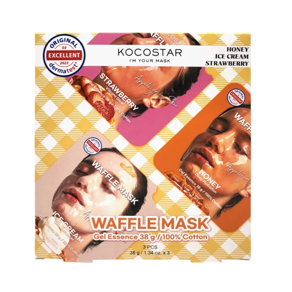 Kocostar Waffle Mask Kit 3 kpl