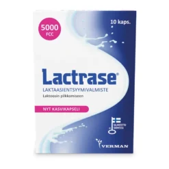 LACTRASE Laktaasientsyymi 5000 FCC kapseli 10 kpl
