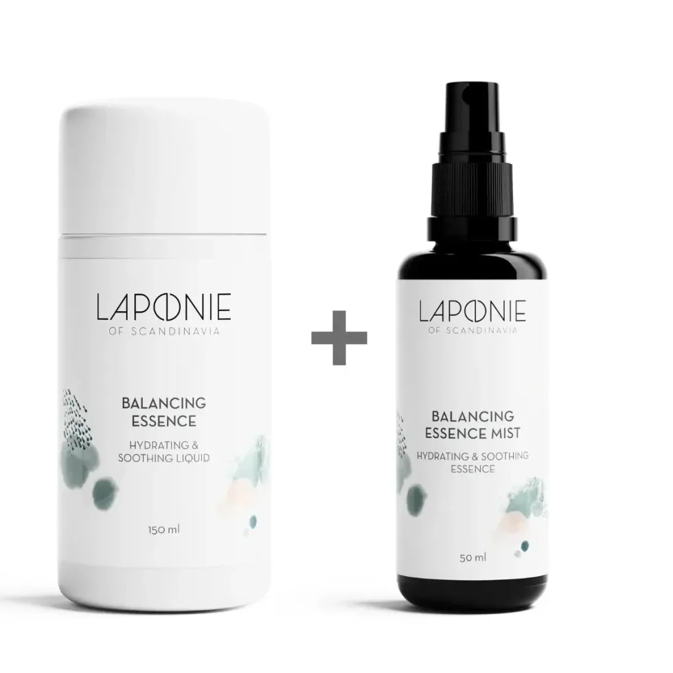 Laponie of Scandinavia Balancing Essence suihke ja refill hoitovesisetti