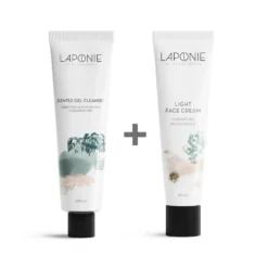 Laponie of Scandinavia Gel Cleanser & Light Face Cream rasvoittuvan ihon tuotesetti