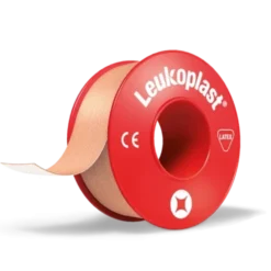 LEUKOPLAST Kiinnitysteippi ruskea suojakotelolla 2,5 cm x 5 m