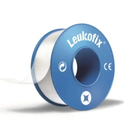 LEUKOPLAST Leukofix kirurginen muoviteippi kiinnitykseen rei'itetty 1,25 cm x 5 m