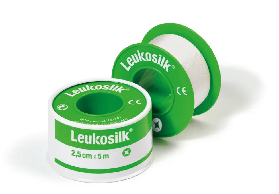 LEUKOPLAST Leukosilk ihoteippi 1,25 cm x 5 m suojakotelolla