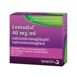 LOMUDAL 40 mg/ml silmätipat, liuos, kerta-annospakkaus