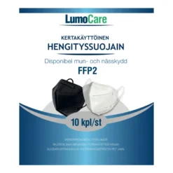 Lumocare FFP2 Hengityssuojain musta 10 kpl