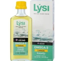 LYSI Omega-3 Lemon sitruunanmakuinen kalaöljy 240 ml