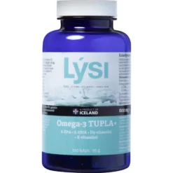 LYSI Omega-3 Tupla+ kalaöljykapseli 100 kpl