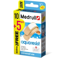 MEDRULL Aqua Resist vettähylkivä laastari 10+5 kpl