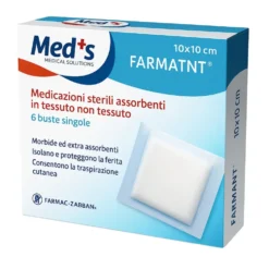 MEDS FARMATNT Imevä sidos 10x10 cm 6 kpl